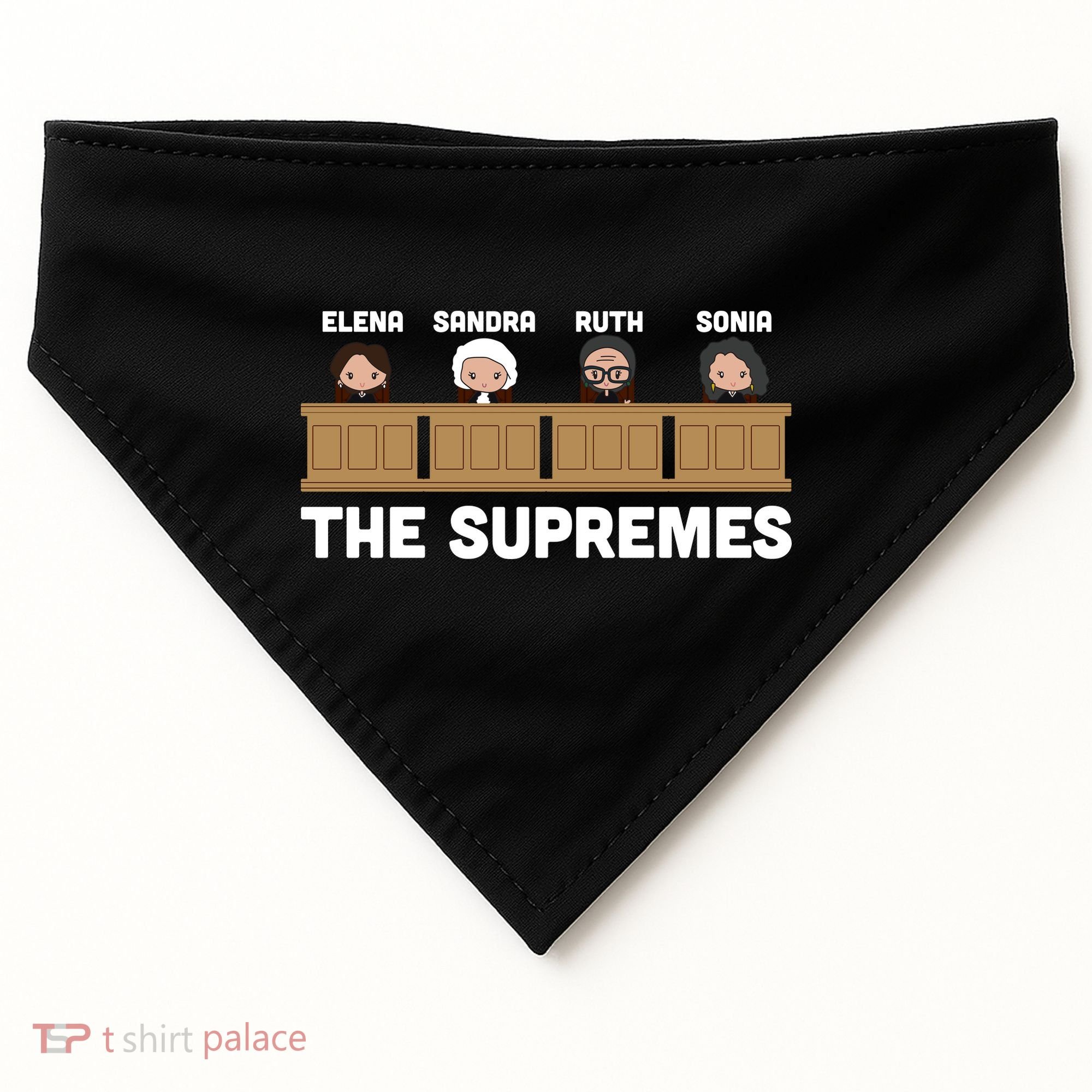  Supreme Court RBG Ginsburg The Supremes USA-Made Doggie Bandana