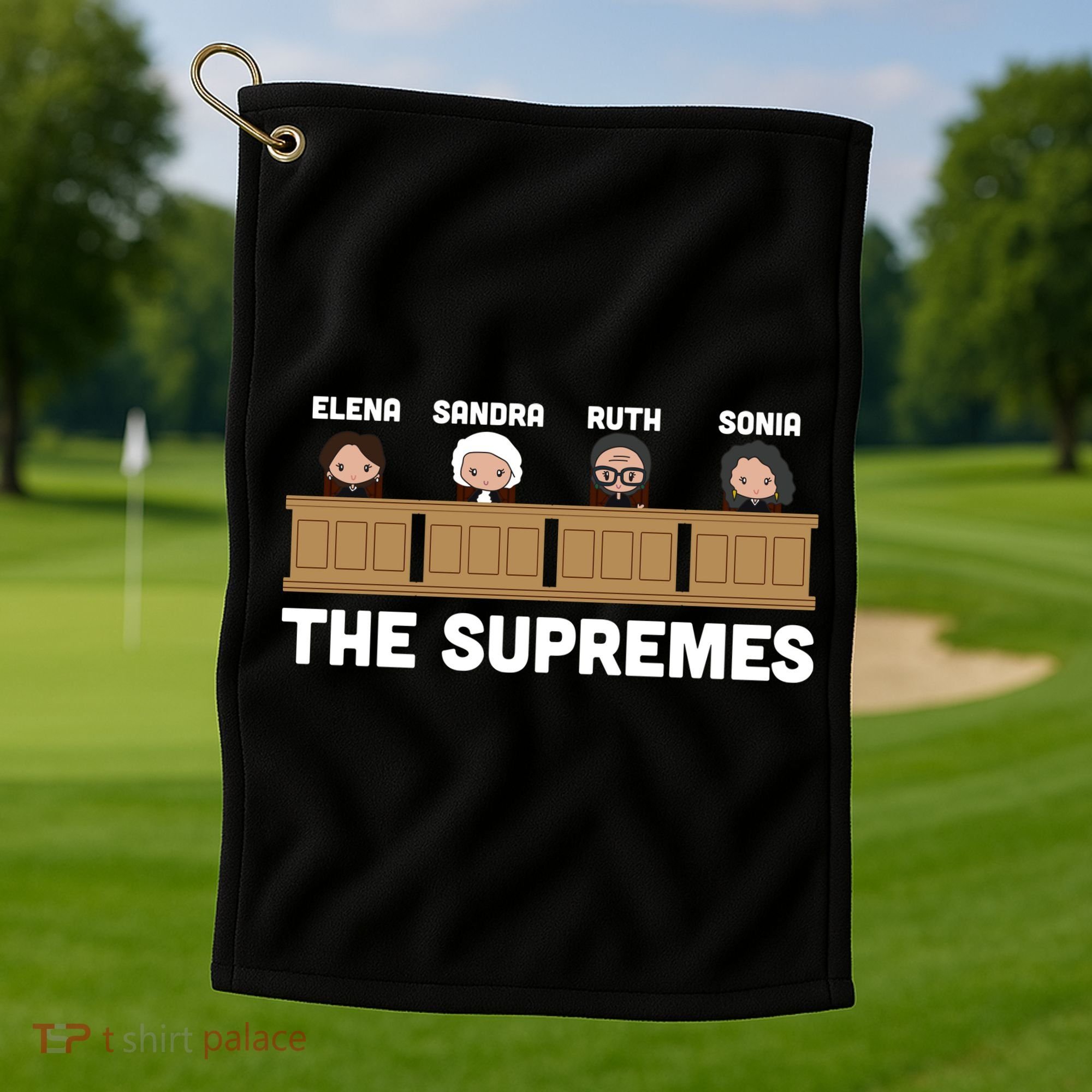  Supreme Court RBG Ginsburg The Supremes Golf Towel