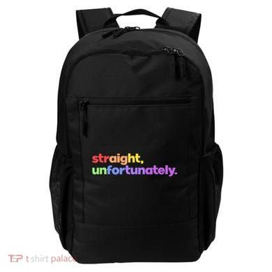 Straight Unfortunately Rainbow Pride Ally Backpack