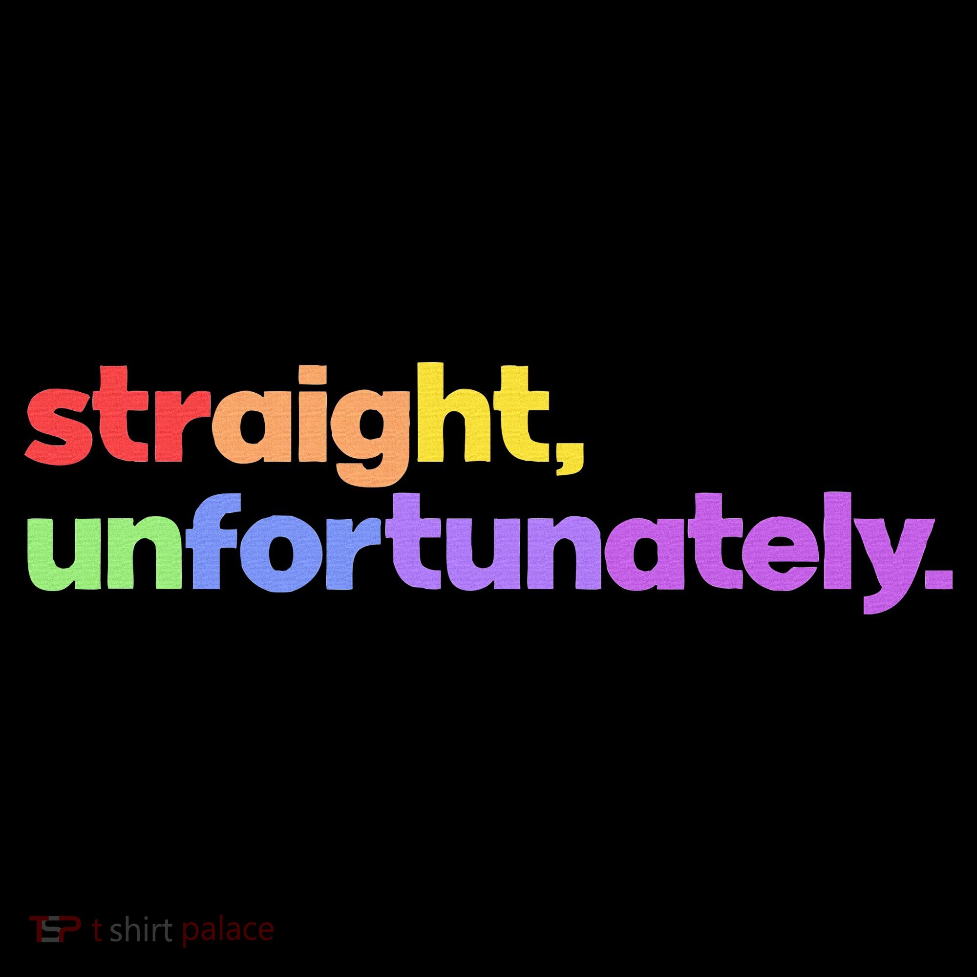 Straight Unfortunately Rainbow Pride Ally Bucket Hat