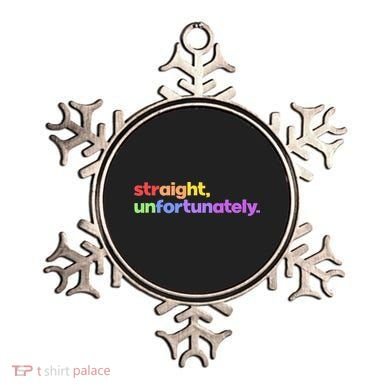 Straight Unfortunately Rainbow Pride Ally Ornament