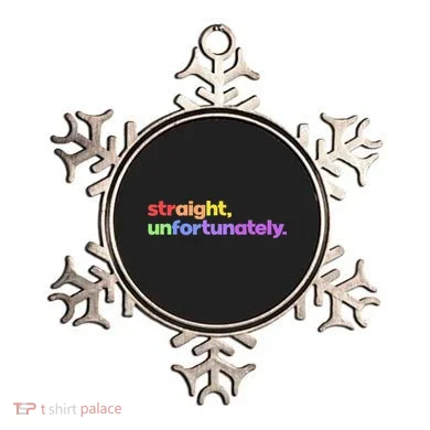 Straight Unfortunately Rainbow Pride Ally Ornament