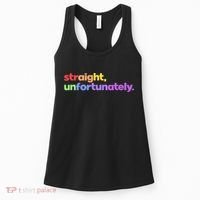 Straight Unfortunately Rainbow Pride Ally Women's Tank Top thumb 0