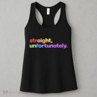 Straight Unfortunately Rainbow Pride Ally Women's Tank Top thumb 3