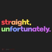Straight Unfortunately Rainbow Pride Ally Golf Towel thumb 3