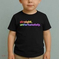 Straight Unfortunately Rainbow Pride Ally Toddler T-Shirt thumb 2