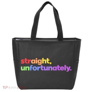 Straight Unfortunately Rainbow Pride Ally Tote Bag