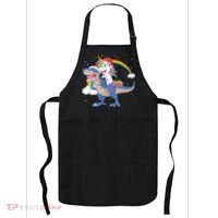 Santa Unicorn Riding Dinosaur Apron thumb 0