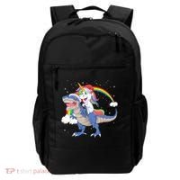 Santa Unicorn Riding Dinosaur Backpack thumb 0