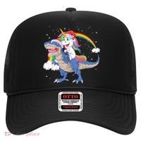 Santa Unicorn Riding Dinosaur Hat thumb 0