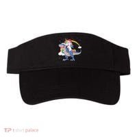 Santa Unicorn Riding Dinosaur Visor thumb 0