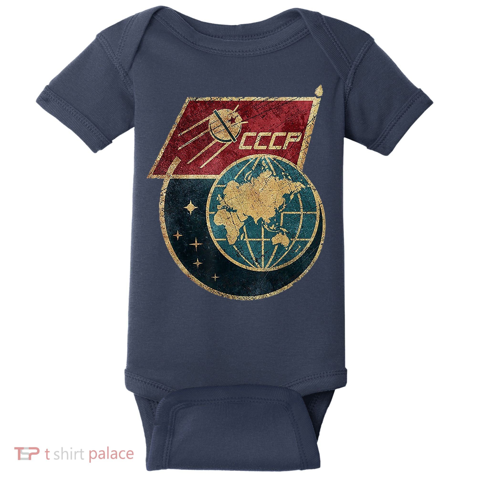 Soviet Union Russia CCCP Global Baby Bodysuit