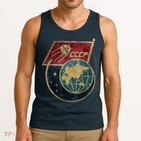 Soviet Union Russia CCCP Global Tank Top thumb 3