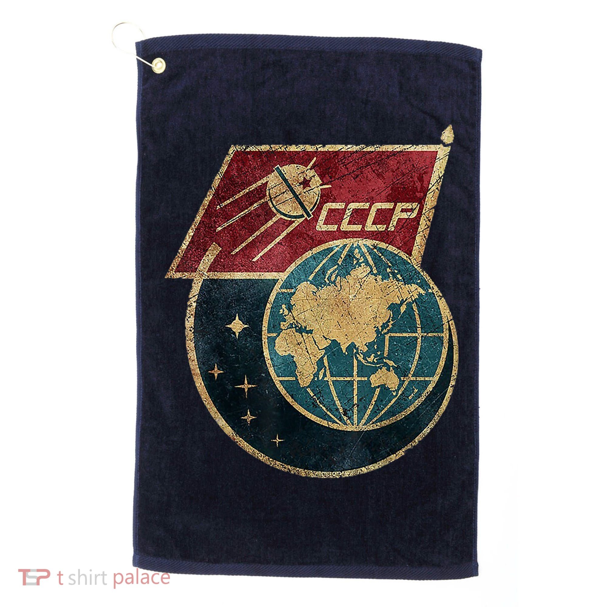 Soviet Union Russia CCCP Global Golf Towel