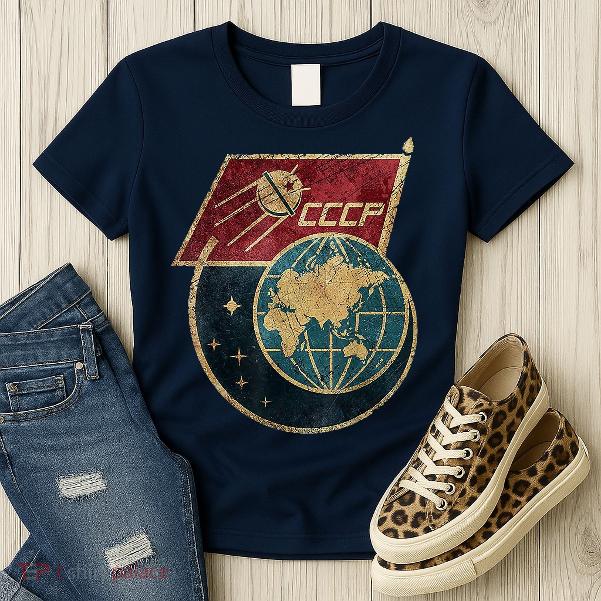 Soviet Union Russia CCCP Global Women's T-Shirt