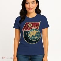 Soviet Union Russia CCCP Global Women's T-Shirt thumb 4