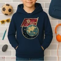 Soviet Union Russia CCCP Global Kids Hoodie thumb 2