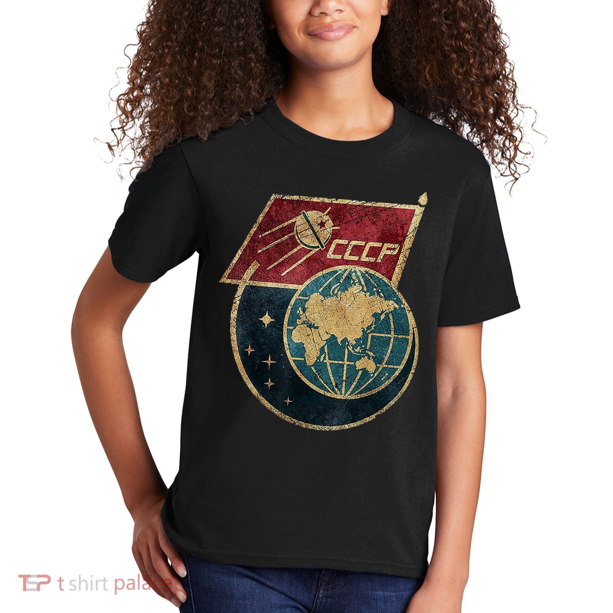 Soviet Union Russia CCCP Global Kids T-Shirt