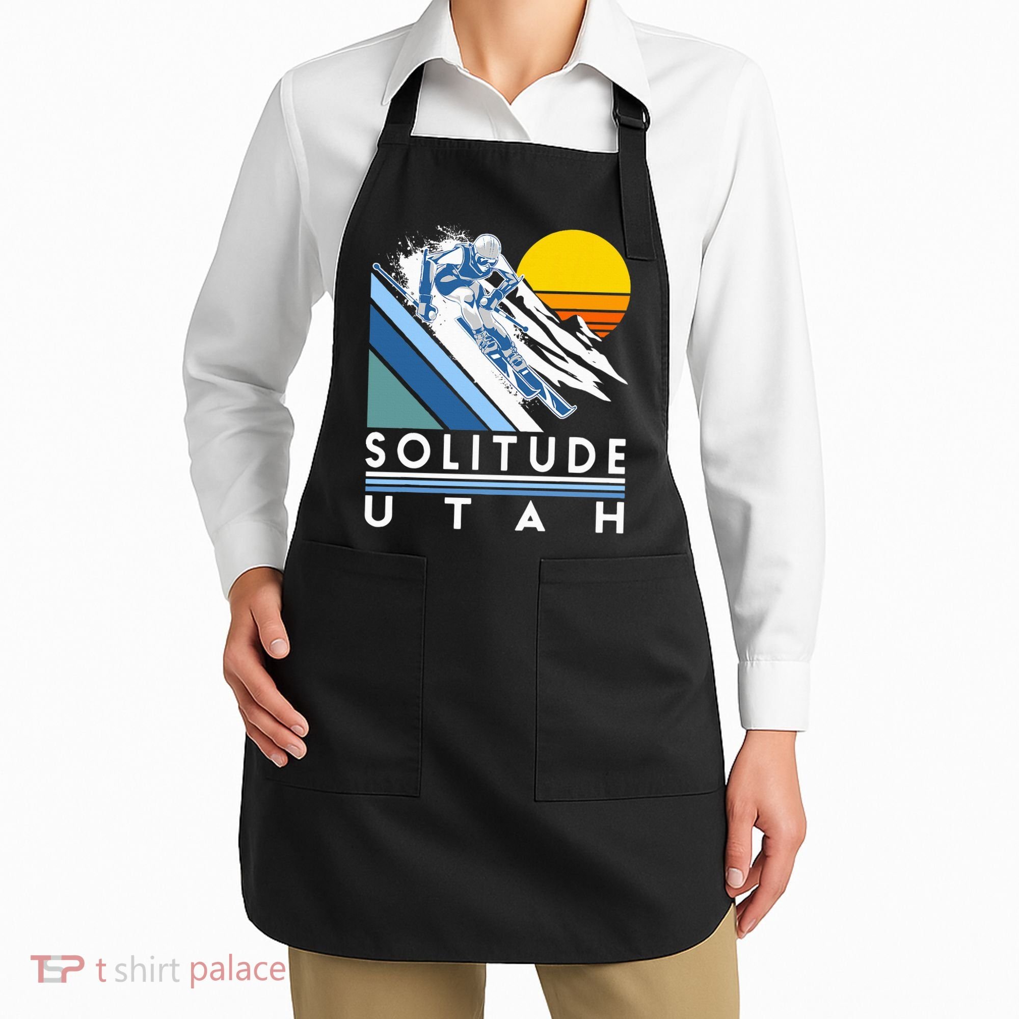 Solitude Utah Retro Ski Apron