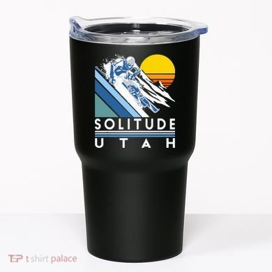 Solitude Utah Retro Ski Tumbler