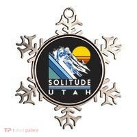 Solitude Utah Retro Ski Ornament thumb 0