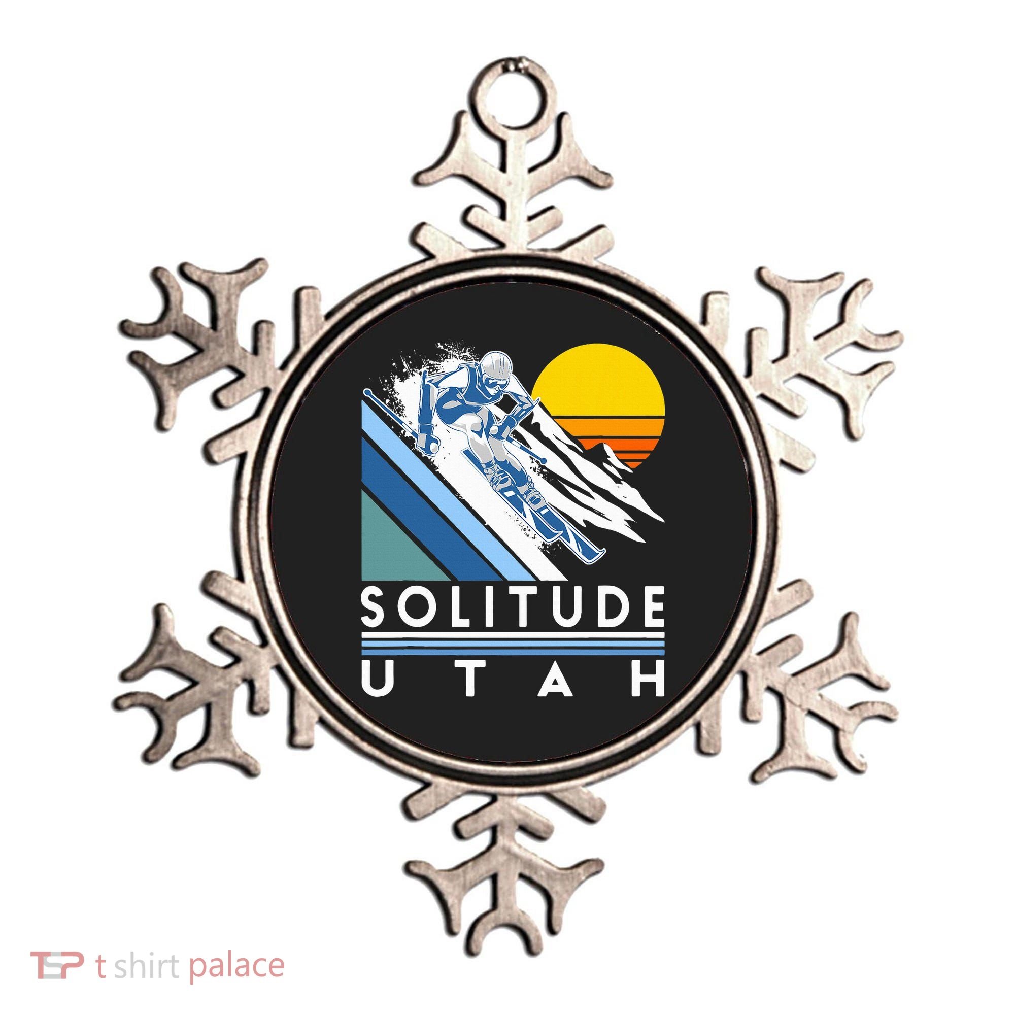 Solitude Utah Retro Ski Ornament