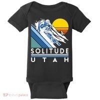 Solitude Utah Retro Ski Baby Bodysuit thumb 0
