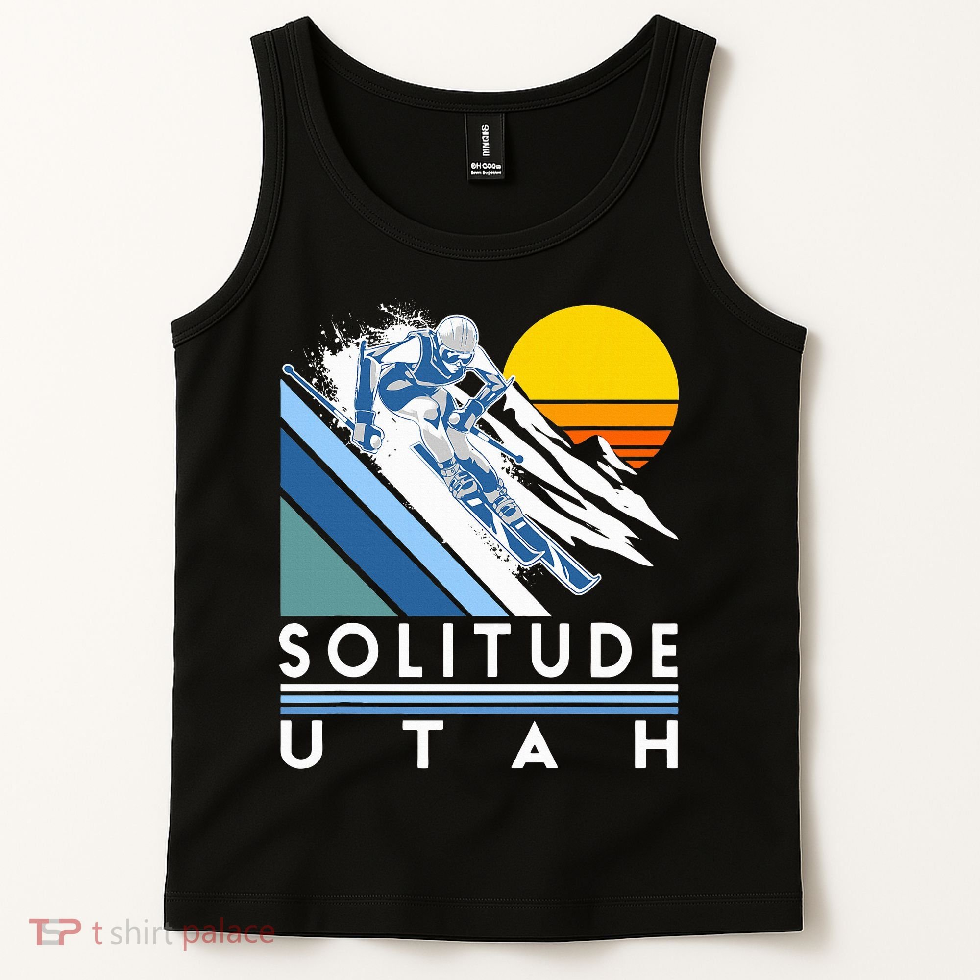 Solitude Utah Retro Ski Tank Top