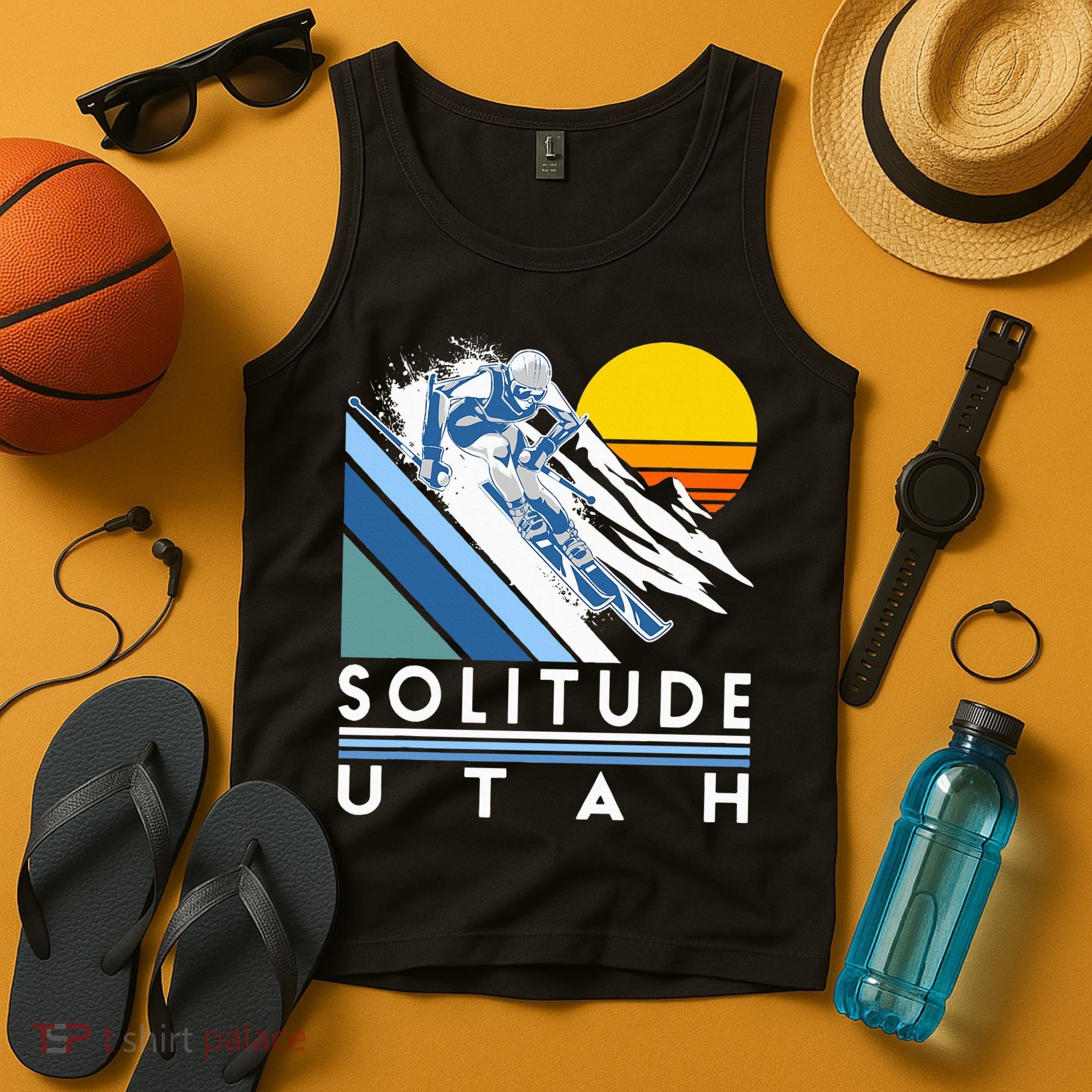 Solitude Utah Retro Ski Tank Top