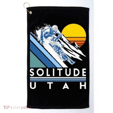 Solitude Utah Retro Ski Golf Towel