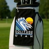 Solitude Utah Retro Ski Golf Towel thumb 2