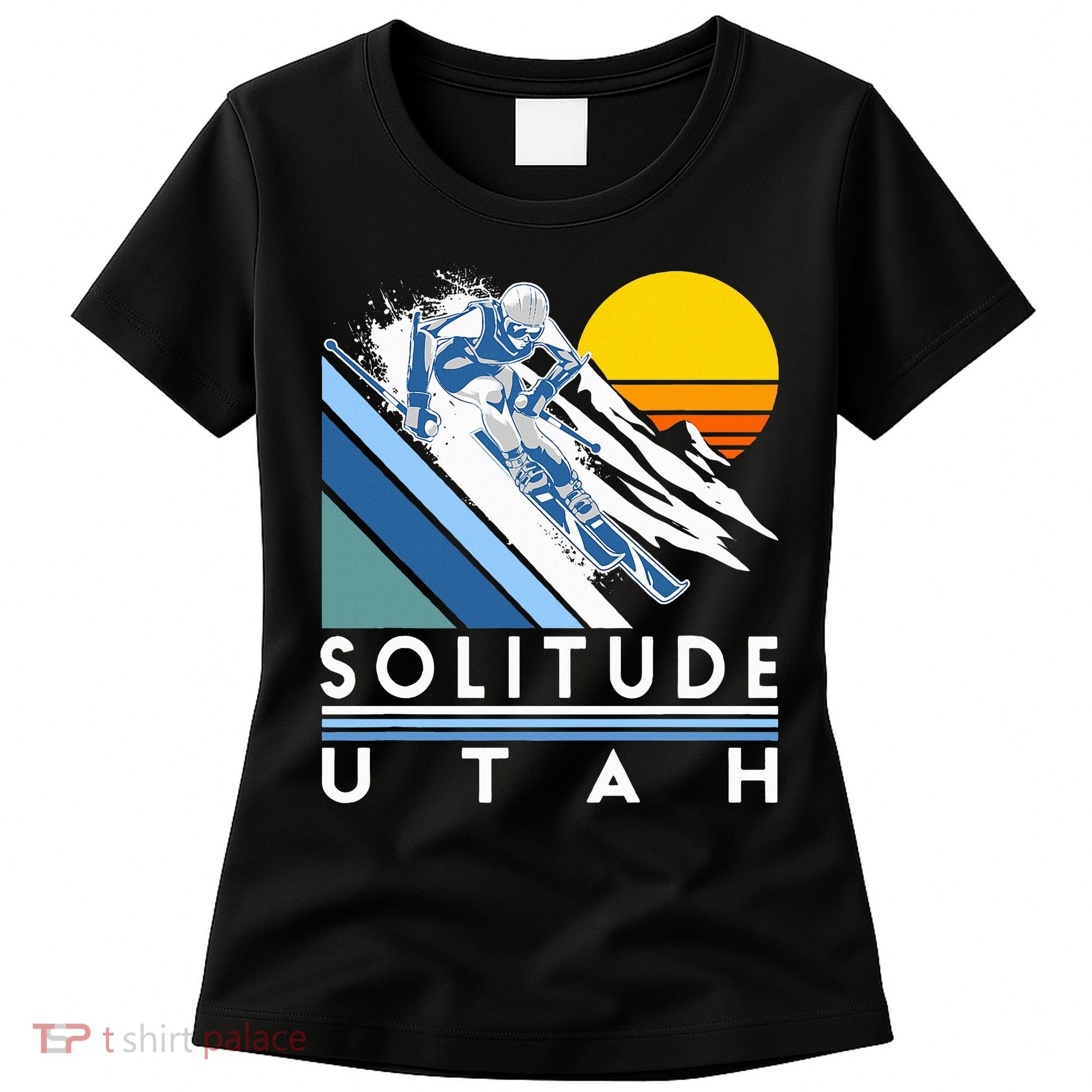 Solitude Utah Retro Ski Women's T-Shirt