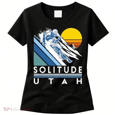 Solitude Utah Retro Ski Women's T-Shirt