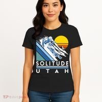 Solitude Utah Retro Ski Women's T-Shirt thumb 4