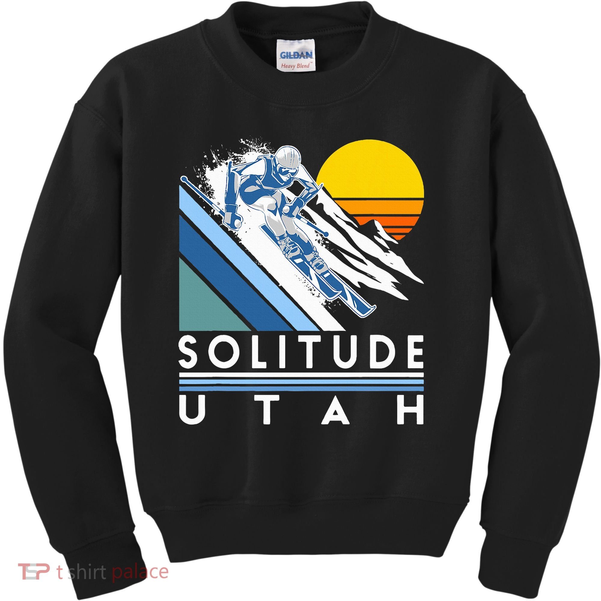 Solitude Utah Retro Ski Kids Sweatshirt