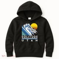 Solitude Utah Retro Ski Kids Hoodie thumb 0