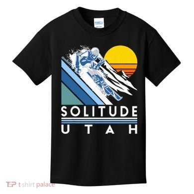 Solitude Utah Retro Ski Kids T-Shirt