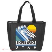 Solitude Utah Retro Ski Tote Bag thumb 0