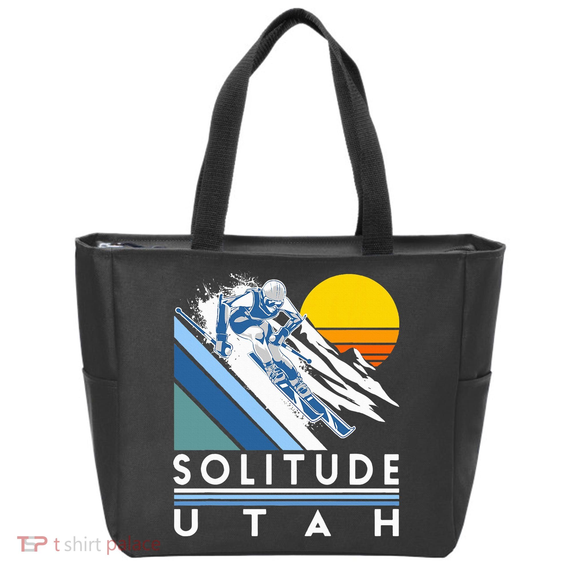 Solitude Utah Retro Ski Tote Bag