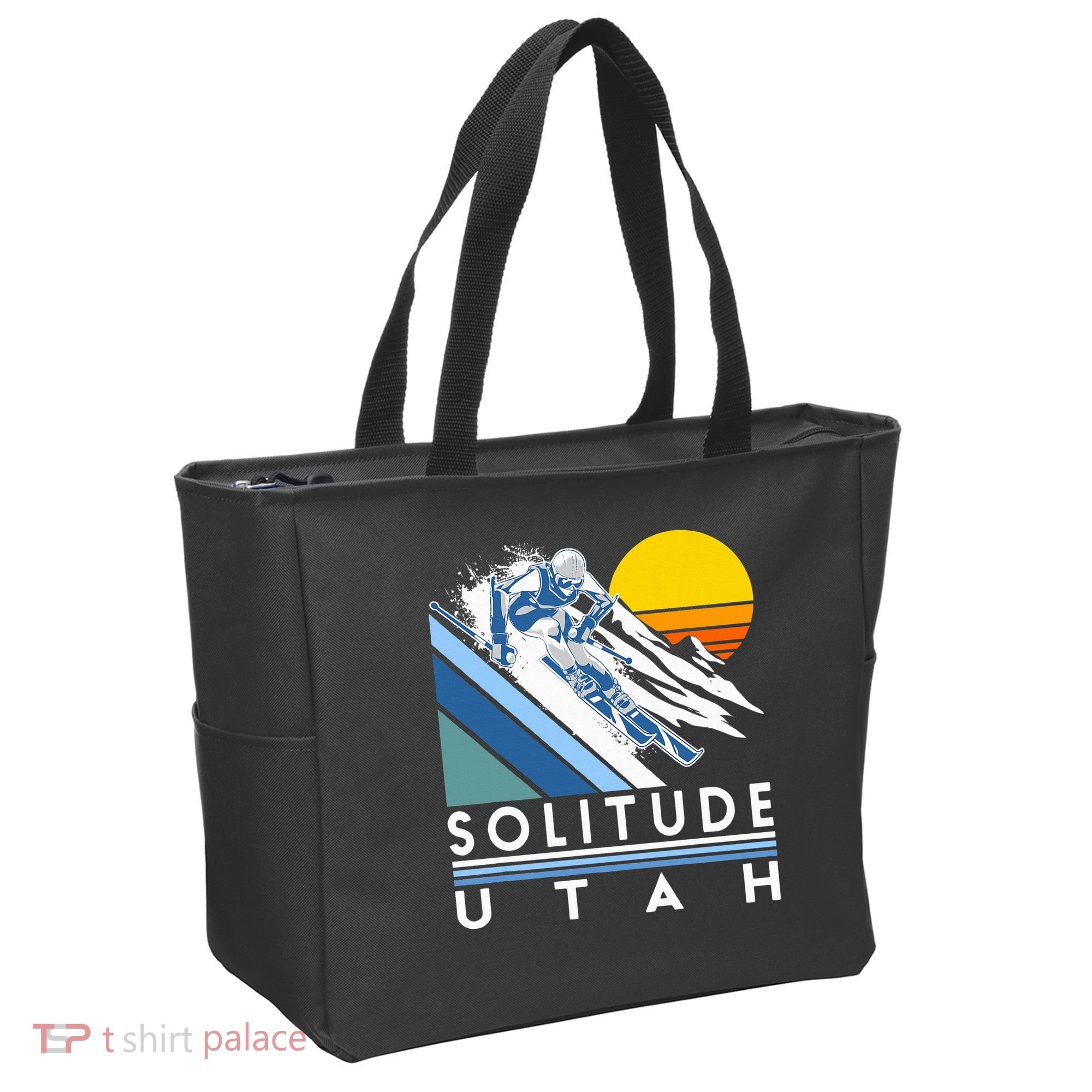 Solitude Utah Retro Ski Tote Bag