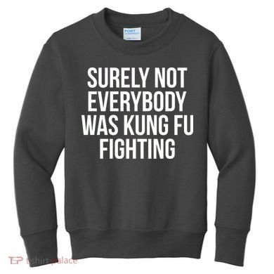 Surely Not Everybody was Kung FU Fighting Kids Sweatshirt