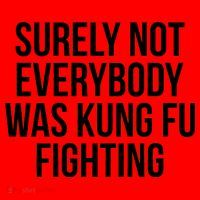 Surely Not Everybody was Kung FU Fighting Santa Hat thumb 1