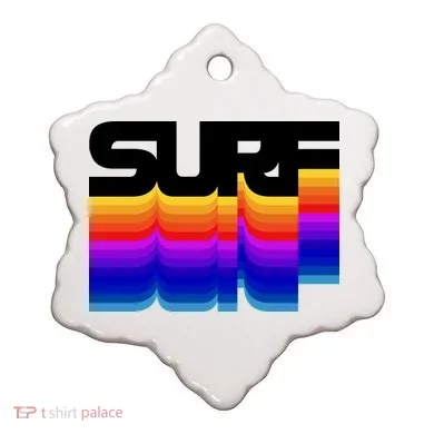 Surf Ceramic Ornament