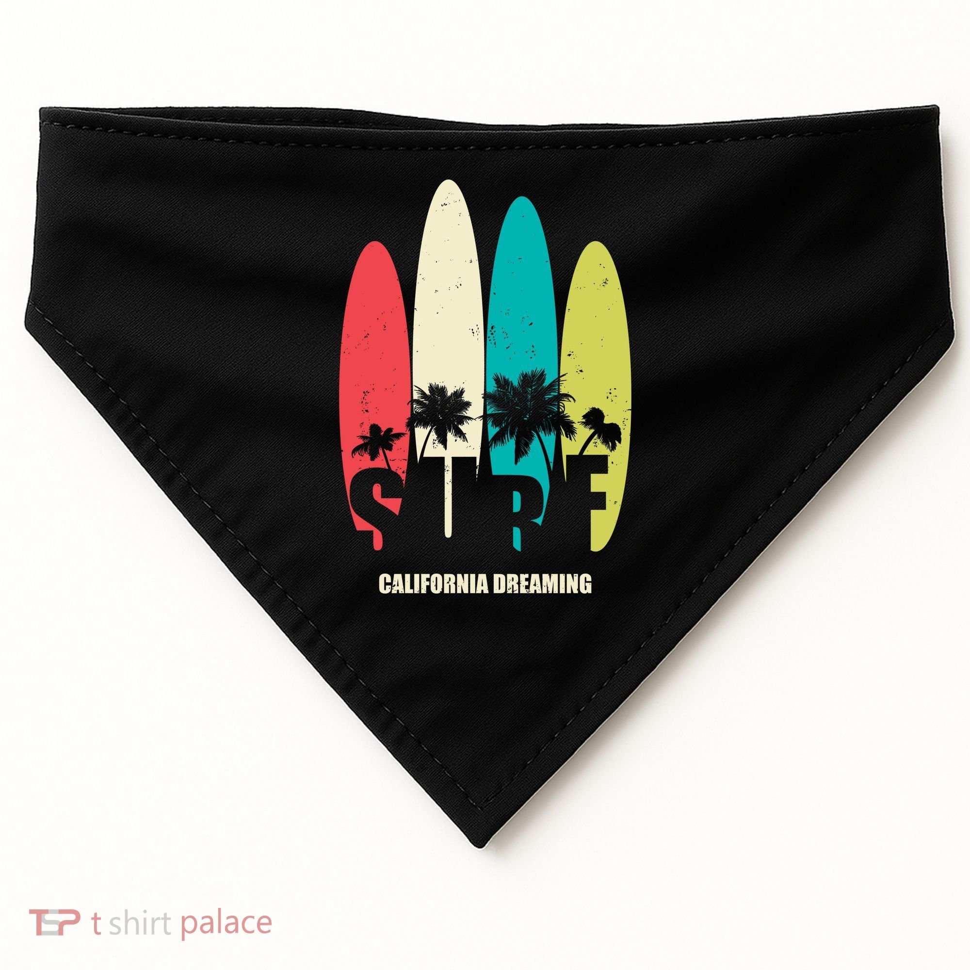 Surf California Dreaming  USA-Made Doggie Bandana