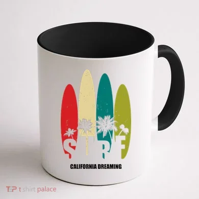 Surf California Dreaming  Coffee Mug back