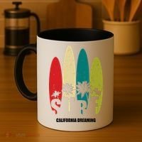 Surf California Dreaming  Coffee Mug thumb 4