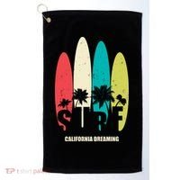 Surf California Dreaming  Golf Towel thumb 0