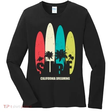 Surf California Dreaming  Women's Long Sleeve Shirt