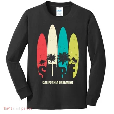 Surf California Dreaming Kids Long Sleeve Shirt