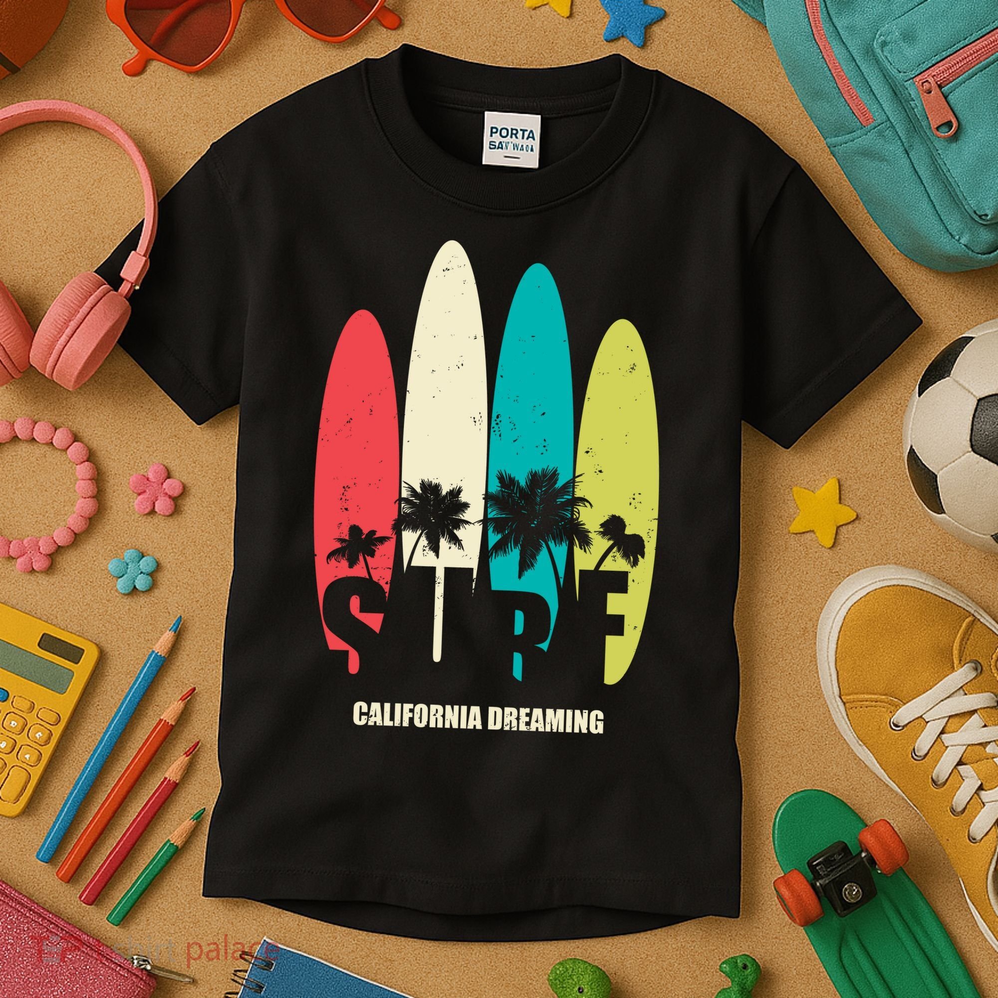 Surf California Dreaming  Kids T-Shirt